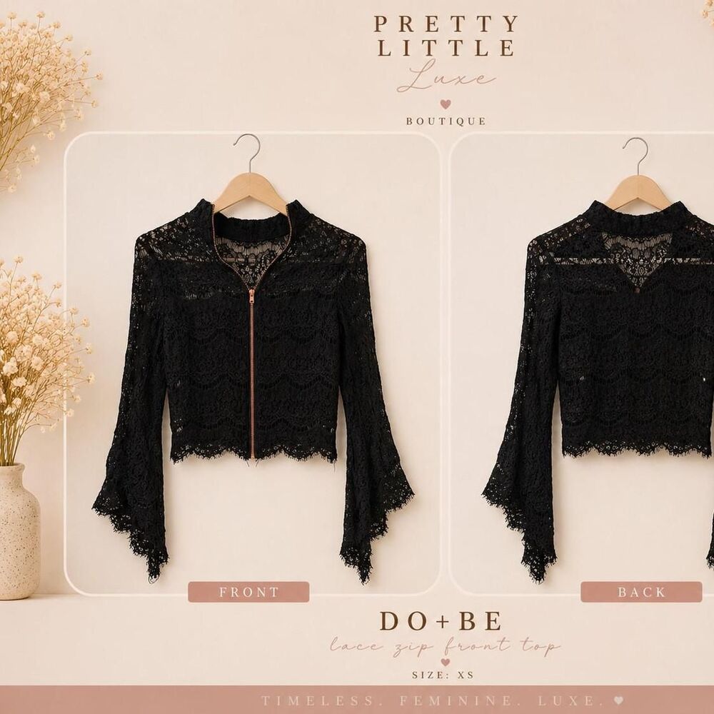 No-brand Women's Black Blouse